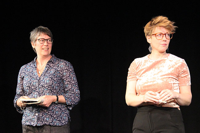 ... watched by co-artistic directors Ruth Sullivan and Angharad Ormond